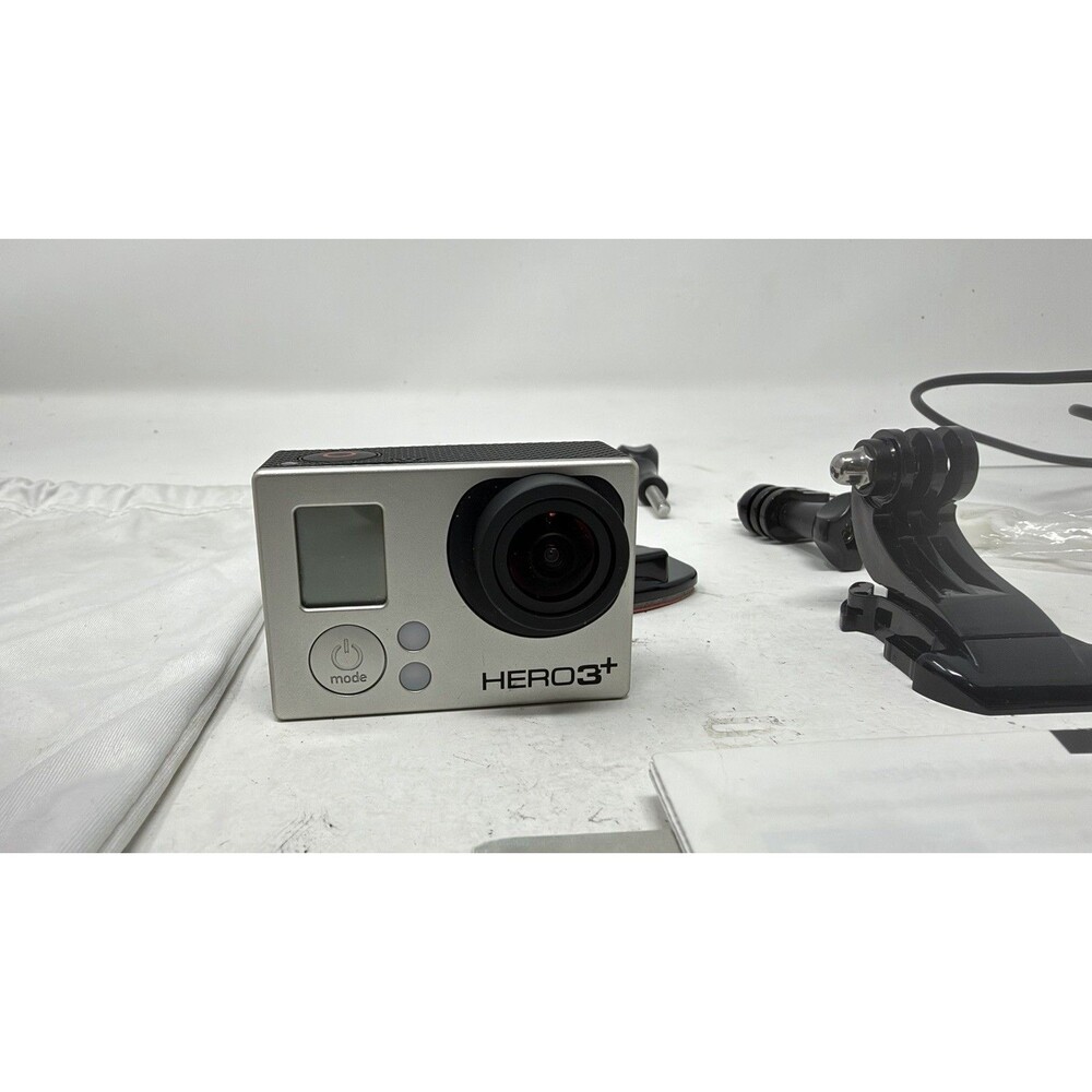 GoPro Hero 3+ Action Camera - Silver With Battery, Case, & More - Tested Works - Picture 6 of 12